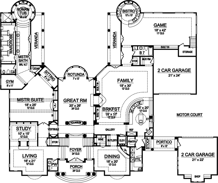 Main Floor Plan: 63-446