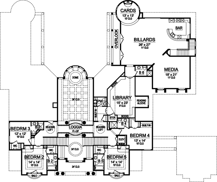 Upper/Second Floor Plan: 63-446