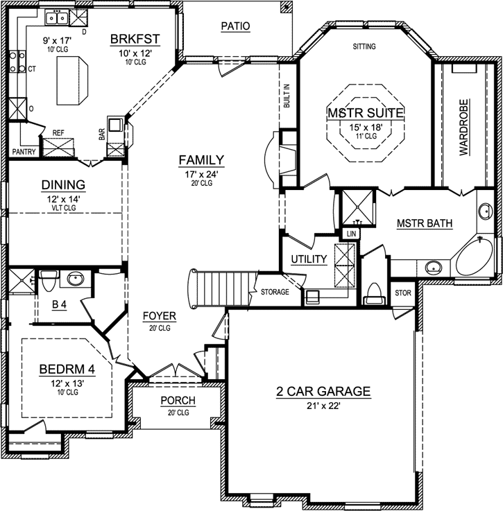 Main Floor Plan: 63-454