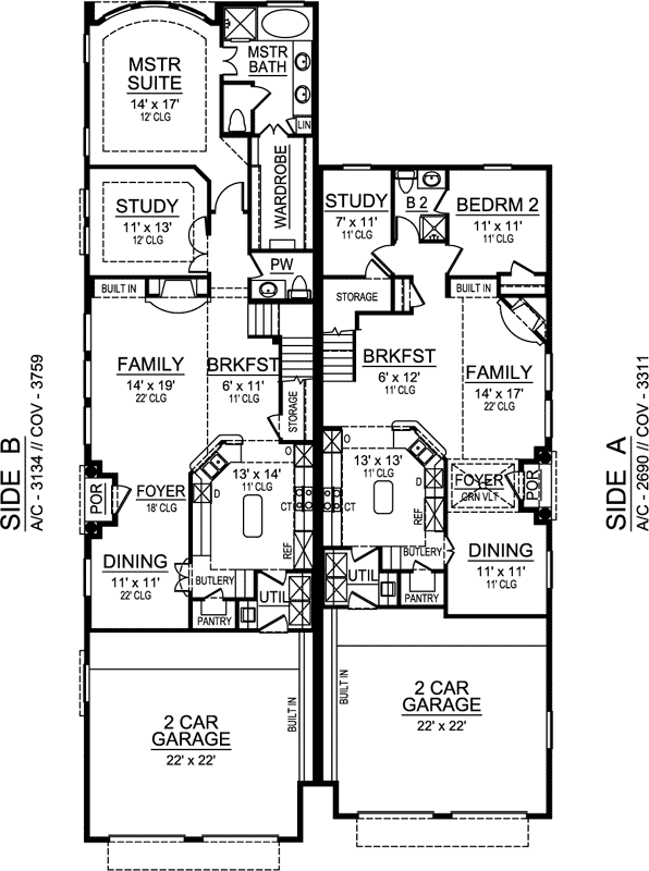 Main Floor Plan: 63-455