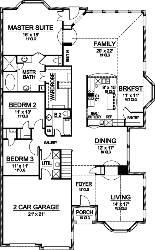 Main Floor Plan: 63-456