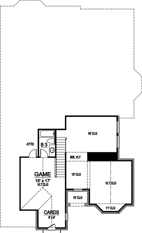 Upper/Second Floor Plan: 63-456