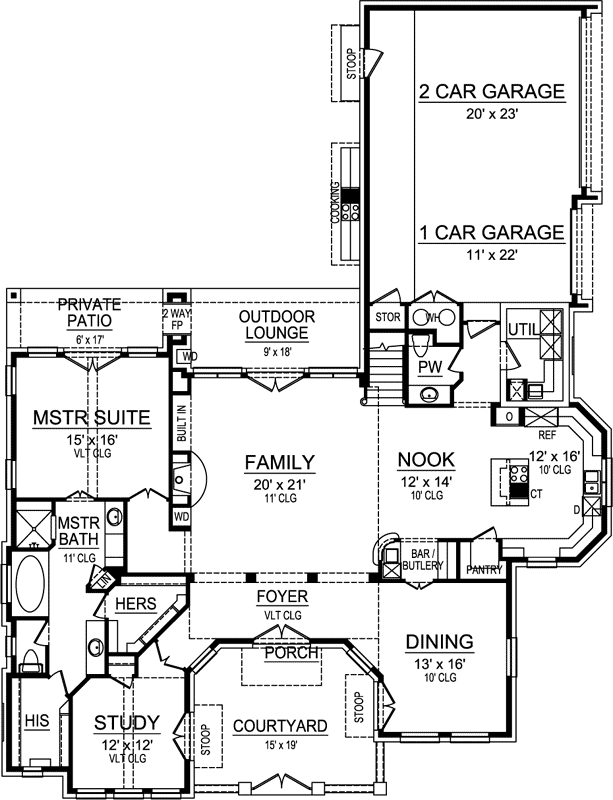 Main Floor Plan: 63-458