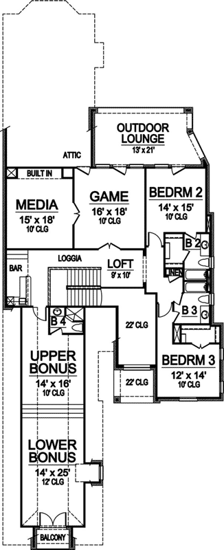 Upper/Second Floor Plan: 63-459