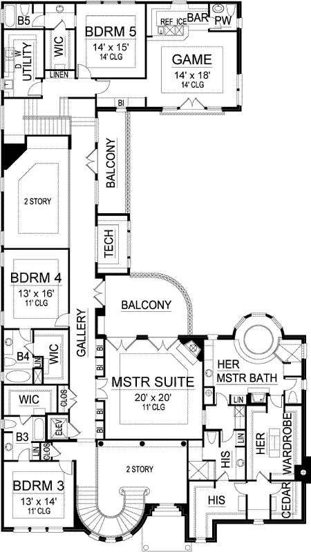 Upper/Second Floor Plan:63-474