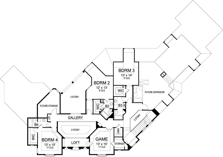 Upper/Second Floor Plan: 63-476