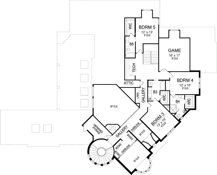 Upper/Second Floor Plan: 63-477