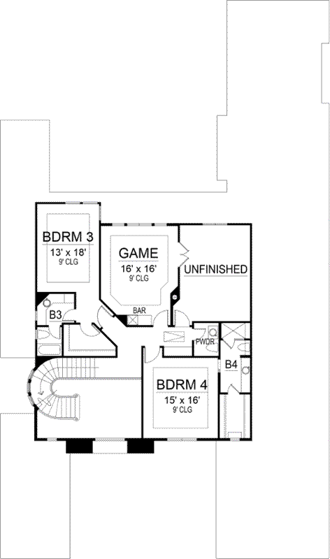 Upper/Second Floor Plan: 63-478