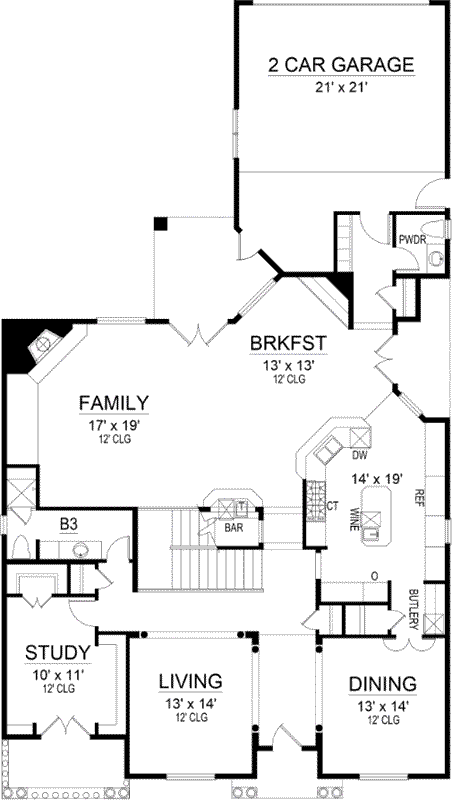 Main Floor Plan: 63-488
