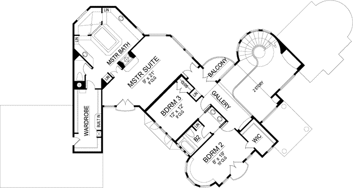 Upper/Second Floor Plan: 63-492