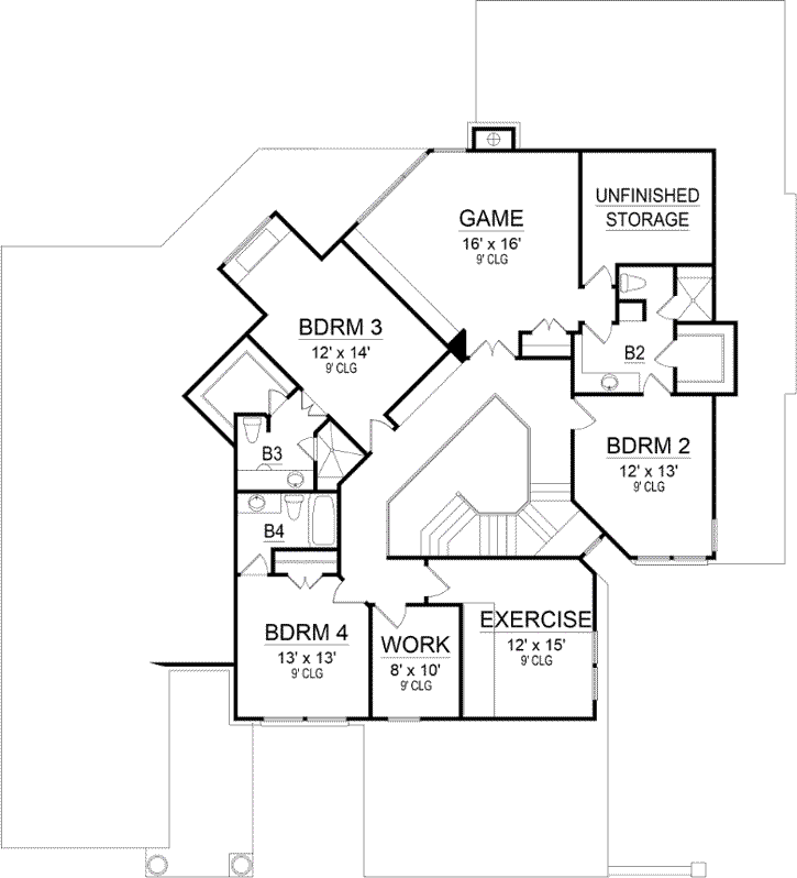 Upper/Second Floor Plan: 63-495
