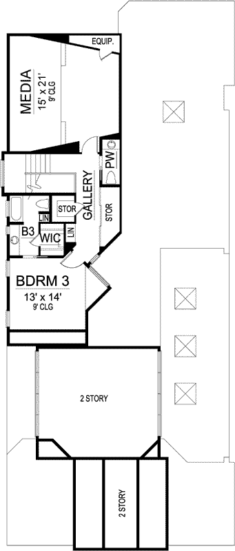 Upper/Second Floor Plan:63-498
