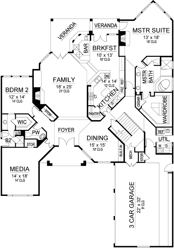 Main Floor Plan: 63-500