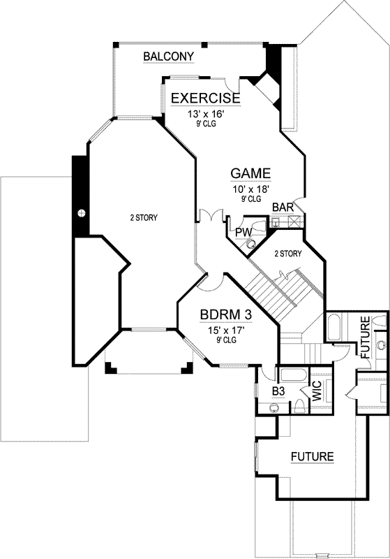 Upper/Second Floor Plan: 63-500