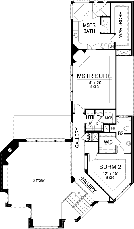 Upper/Second Floor Plan: 63-502