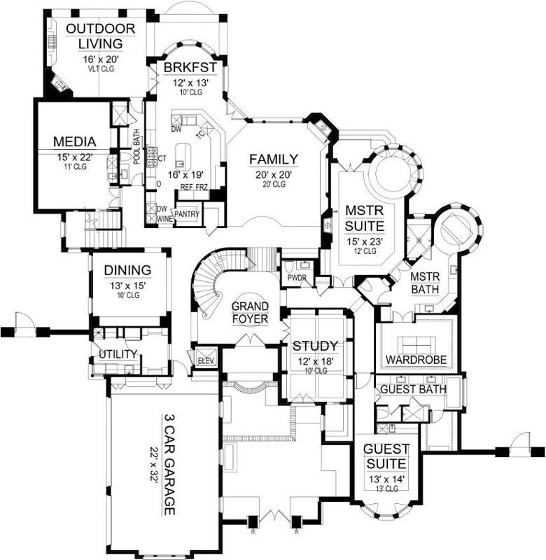 Main Floor Plan: 63-513