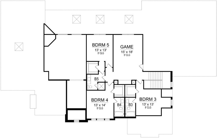 Upper/Second Floor Plan: 63-520