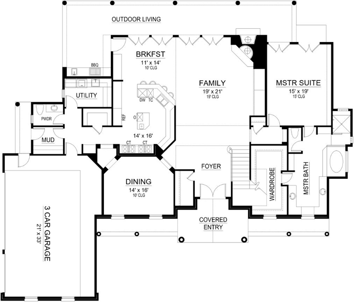 Main Floor Plan: 63-521