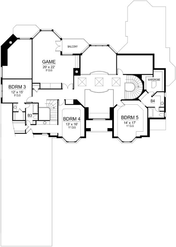 Upper/Second Floor Plan: 63-522