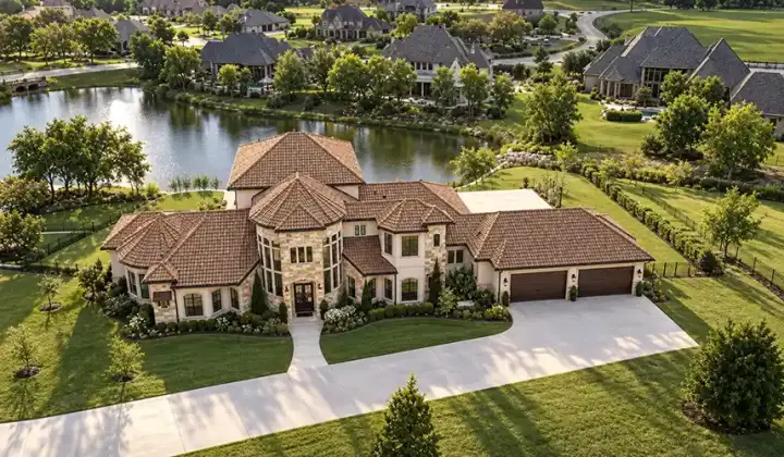 Mediterranean house plans 63-525 - front exterior, 6,121 sq ft, 5 bed, 6 bath house plans | Monster House Plans