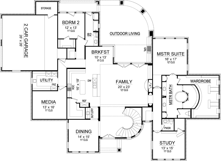 Main Floor Plan: 63-528