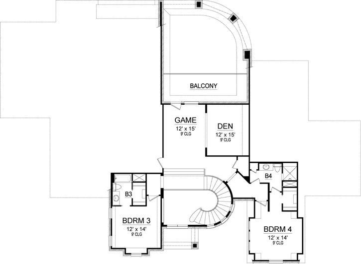 Upper/Second Floor Plan: 63-528