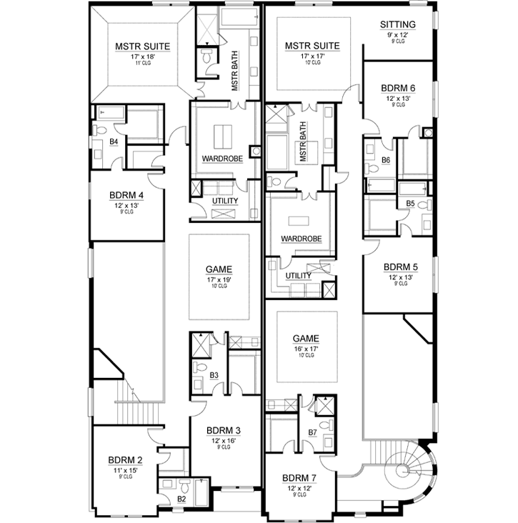 Upper/Second Floor Plan: 63-530
