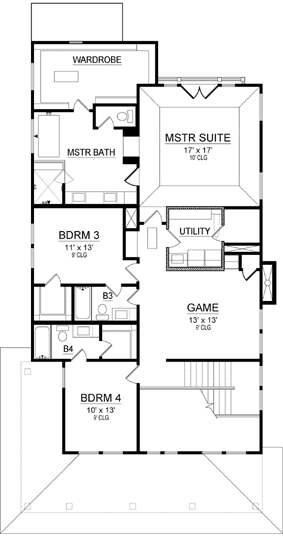 Upper/Second Floor Plan:63-532