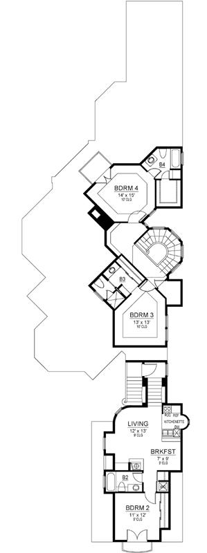 Upper/Second Floor Plan: 63-533