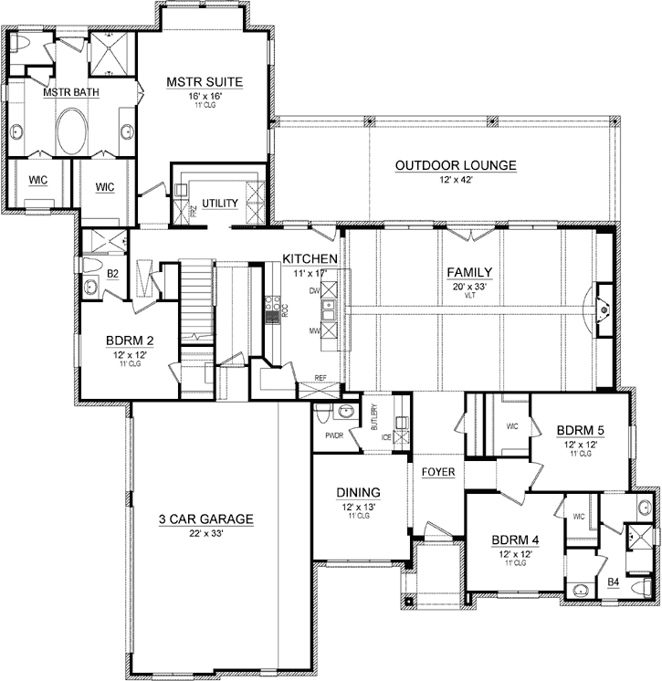 Main Floor Plan: 63-536