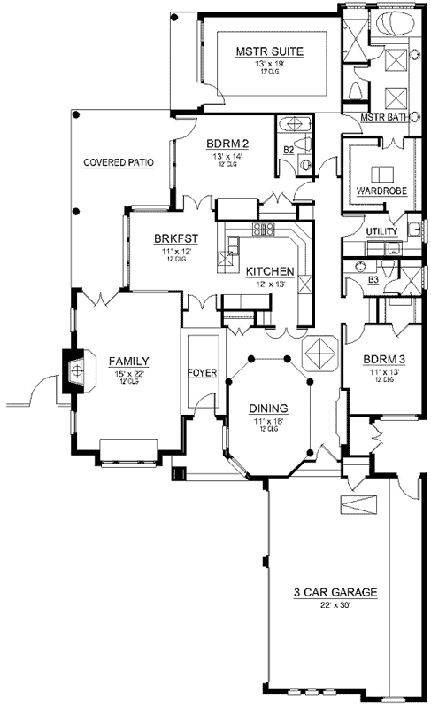 Main Floor Plan: 63-537
