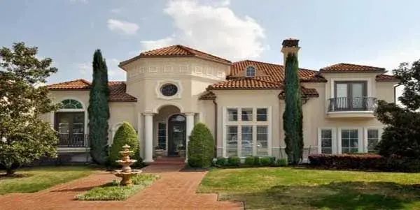 Mediterranean house plans 63-539 - front exterior, 4,444 sq ft, 4 bed, 4 bath house plans | Monster House Plans