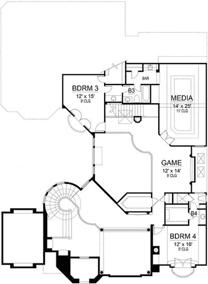 Upper/Second Floor Plan: 63-539