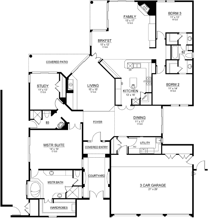 Main Floor Plan: 63-542
