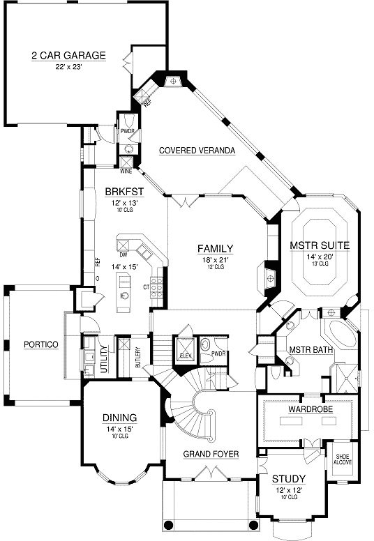 Main Floor Plan: 63-543
