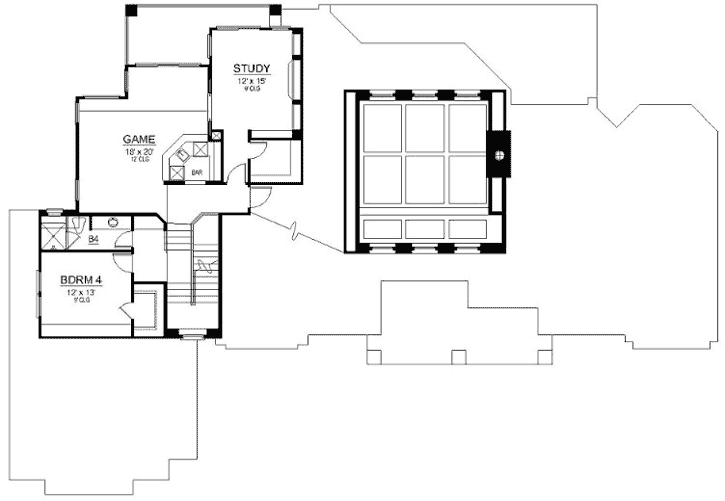 Upper/Second Floor Plan: 63-544