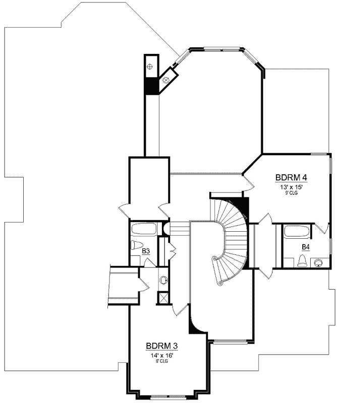 Upper/Second Floor Plan:63-545
