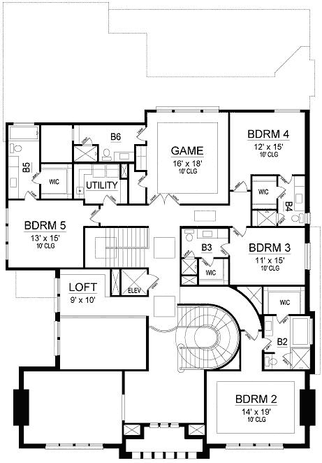 Upper/Second Floor Plan: 63-546
