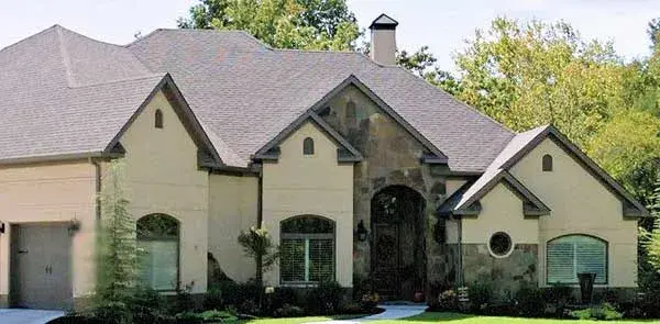 Mediterranean house plans 63-548 - front exterior, 4,099 sq ft, 3 bed, 3 bath house plans | Monster House Plans