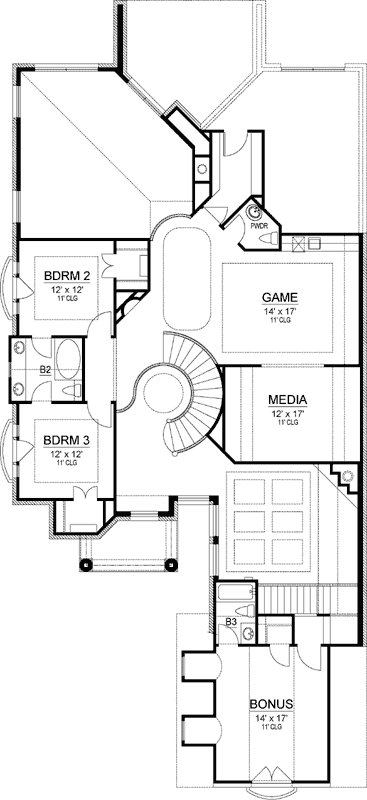 Upper/Second Floor Plan: 63-551