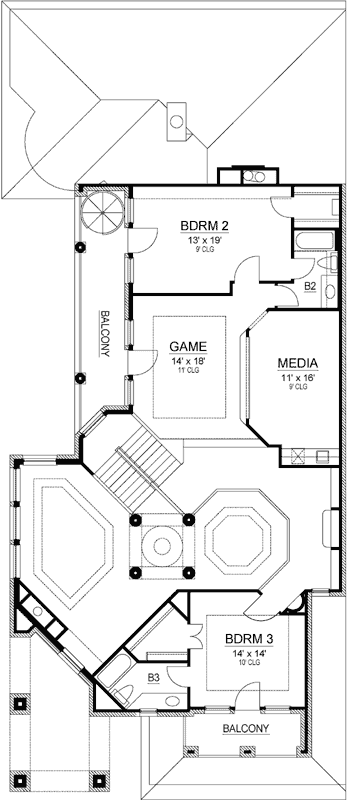 Upper/Second Floor Plan: 63-560
