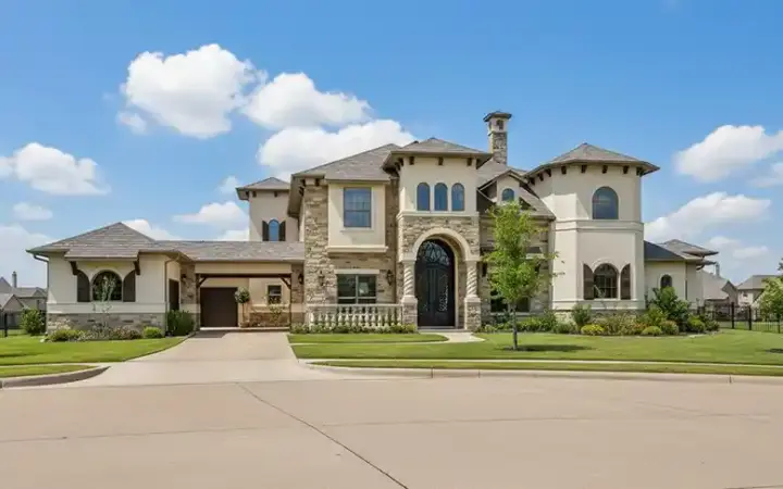 Tuscan house plans 63-639 - front exterior, 4,958 sq ft, 6 bed, 6 bath house plans | Monster House Plans