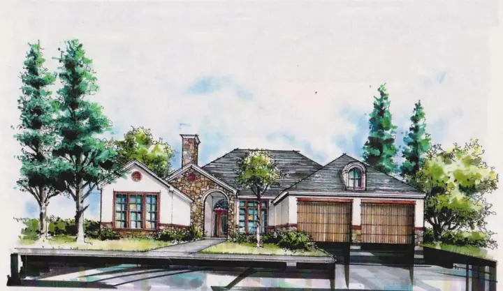 Traditional house plans 63-663 - front exterior, 4,815 sq ft, 5 bed, 4 bath house plans | Monster House Plans
