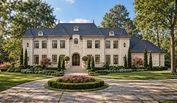 Mediterranean house plans 63-678 - front exterior, 6,339 sq ft, 6 bed, 6 bath house plans | Monster House Plans