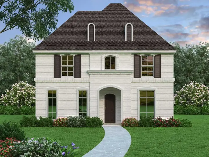 Colonial house plans 63-692 - front exterior, 3,249 sq ft, 3 bed, 2 bath house plans | Monster House Plans