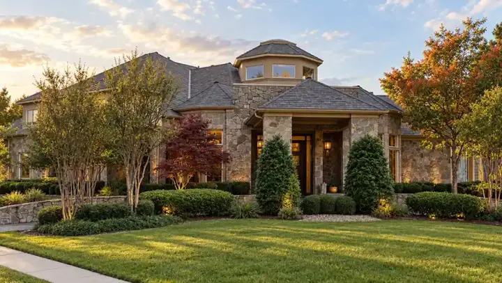 European house plans 63-703 - front exterior, 5,545 sq ft, 5 bed, 5 bath house plans | Monster House Plans