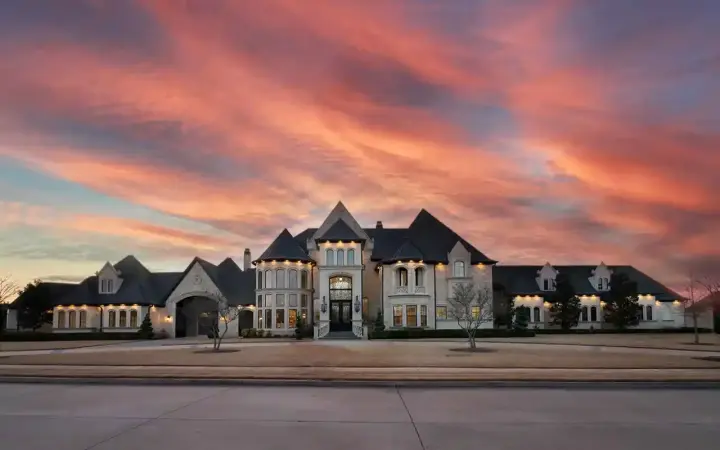 European house plans 63-727 - front exterior, 9,792 sq ft, 4 bed, 5 bath house plans | Monster House Plans