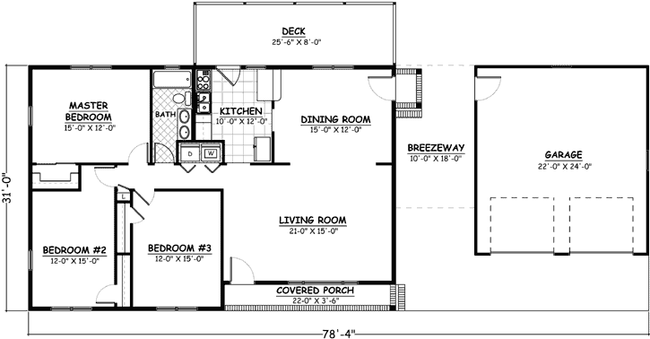 Main Floor Plan: 64-102