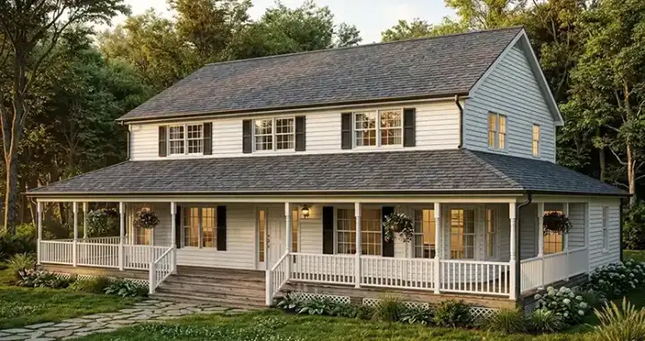 Country house plans 64-105 - front exterior, 3,130 sq ft, 5 bed, 4 bath house plans | Monster House Plans