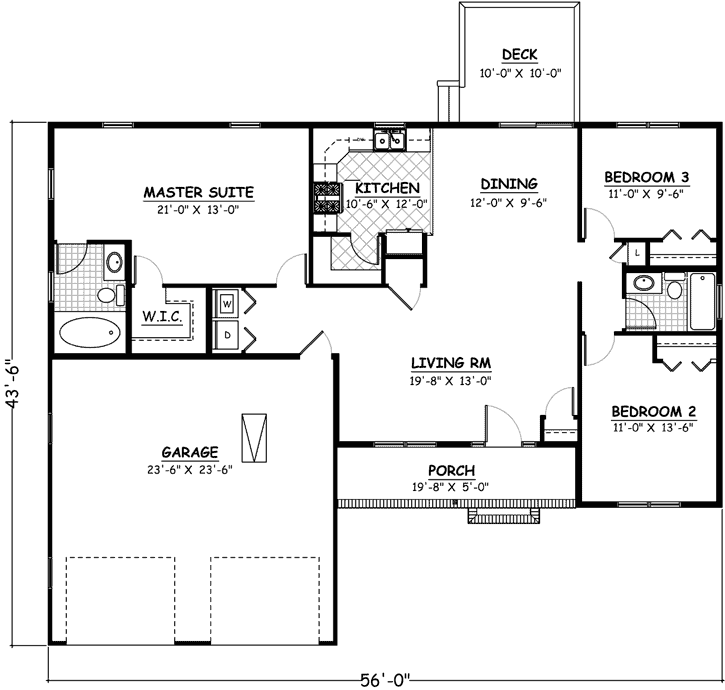 Main Floor Plan: 64-107